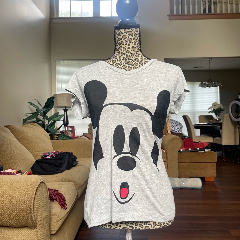Grey Disney Mickey Mouse T-shirt